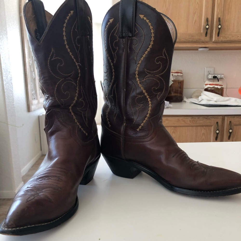 Justin Ladies Brown Western Boots 7-1//B